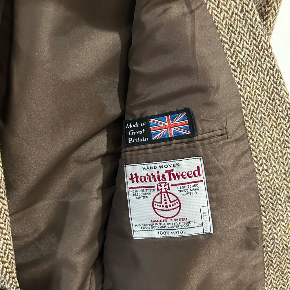 Classic Herringbone Brown Blazer - image 4